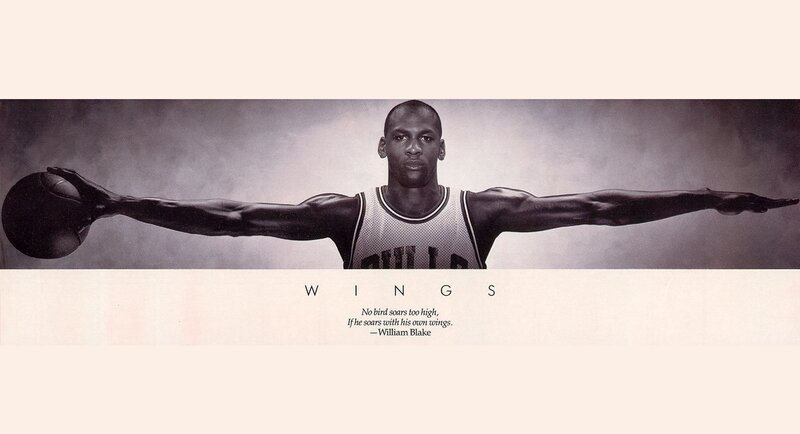 Michael Jordan with Wings