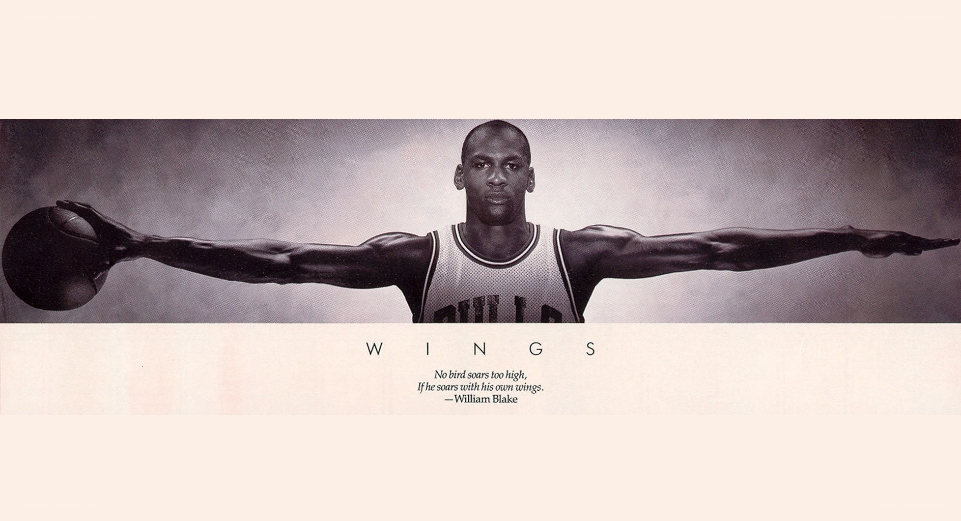 Michael Jordan with Wings