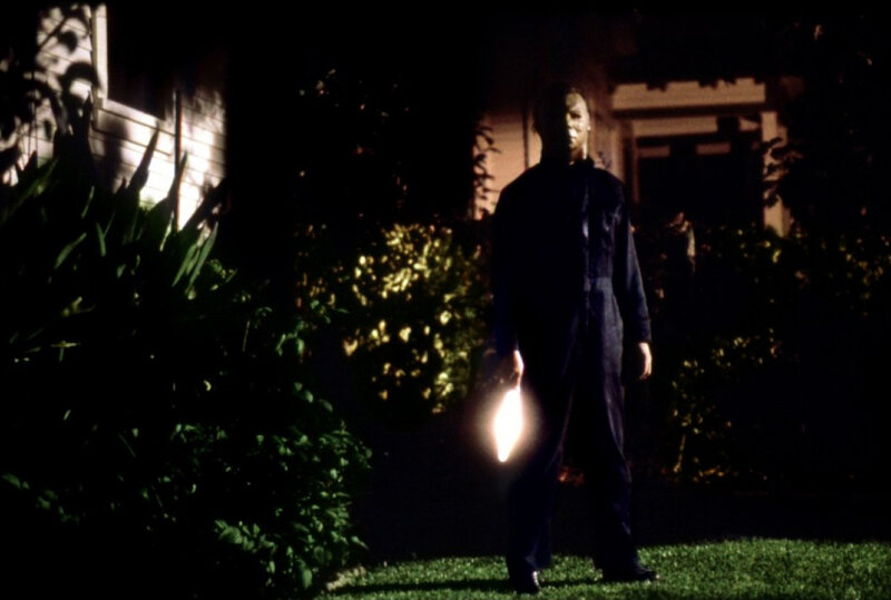 Michael Myers Holding Knife — Black