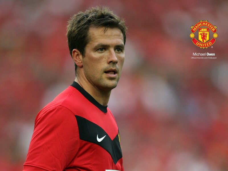 Michael Owen in Manchester United kit