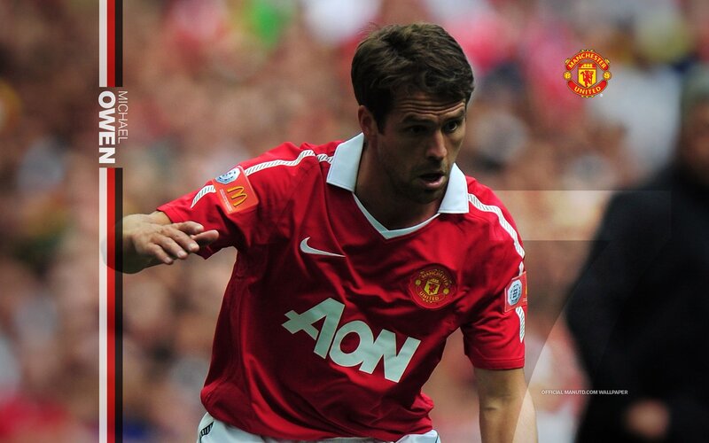 Michael Owen in Manchester United kit