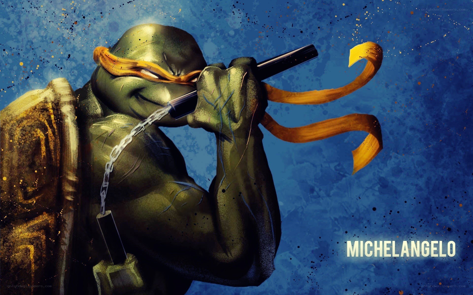 Michelangelo with nunchucks