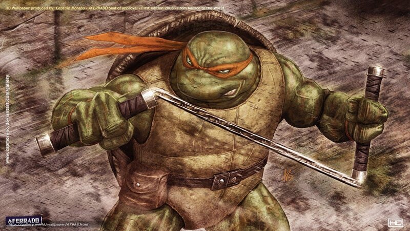 Michelangelo with nunchucks