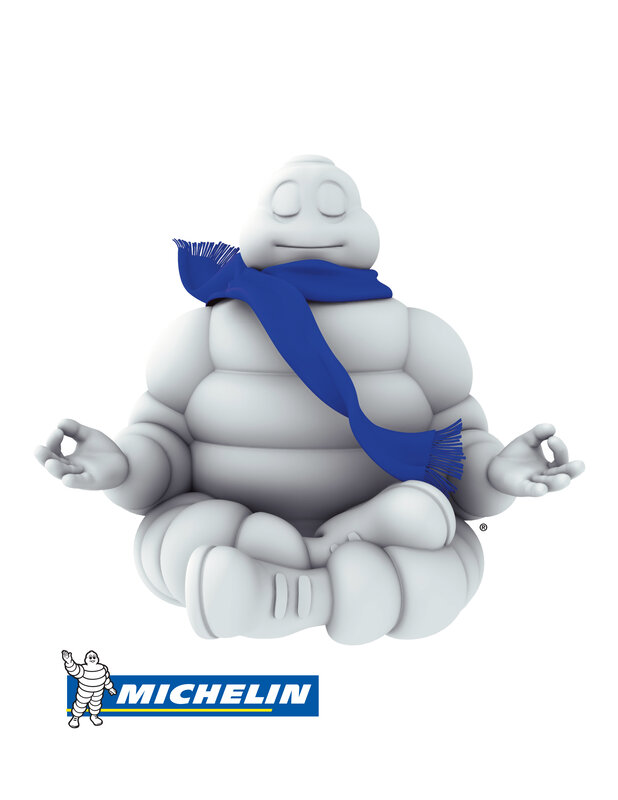Michelin Man meditating