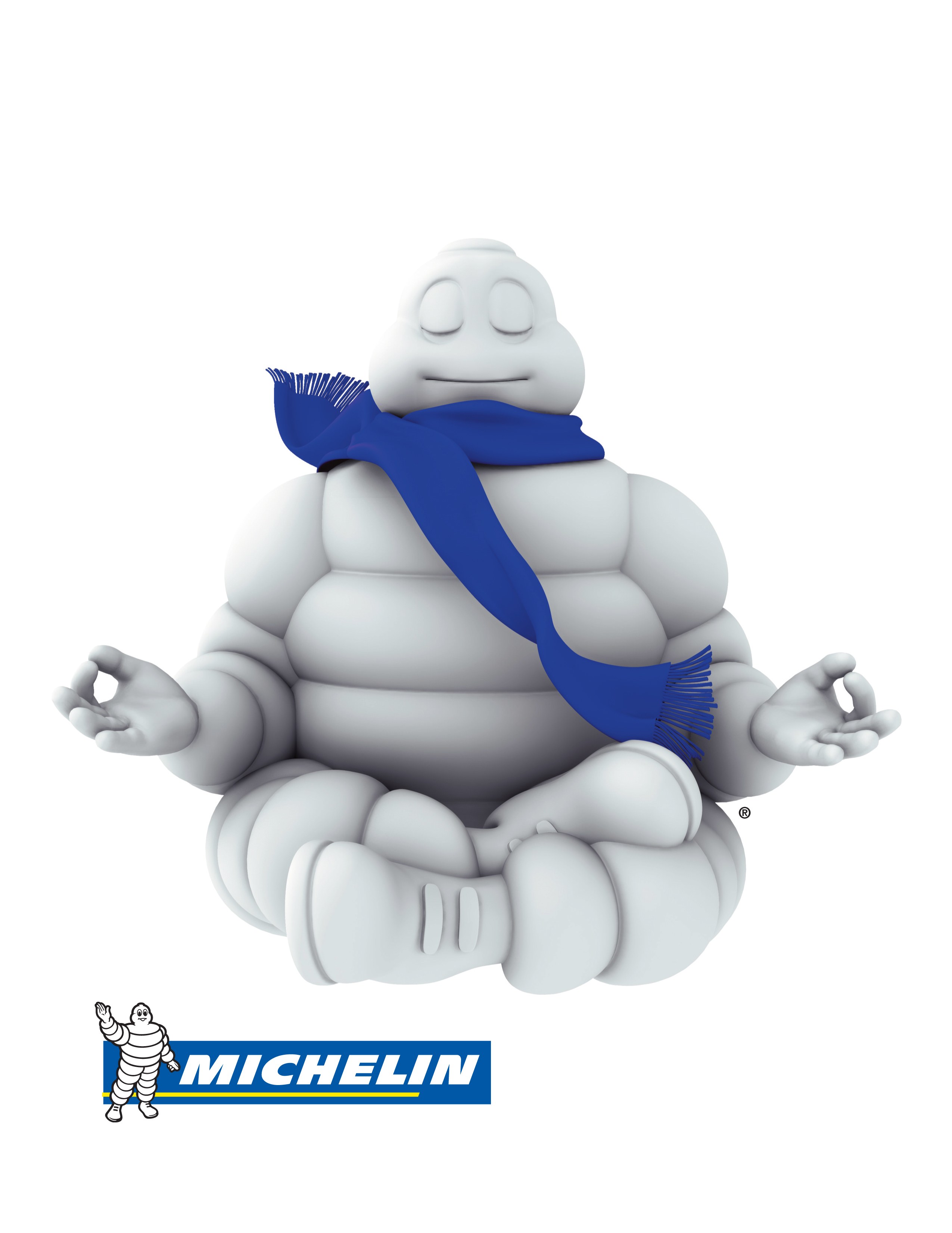 Michelin Man meditating