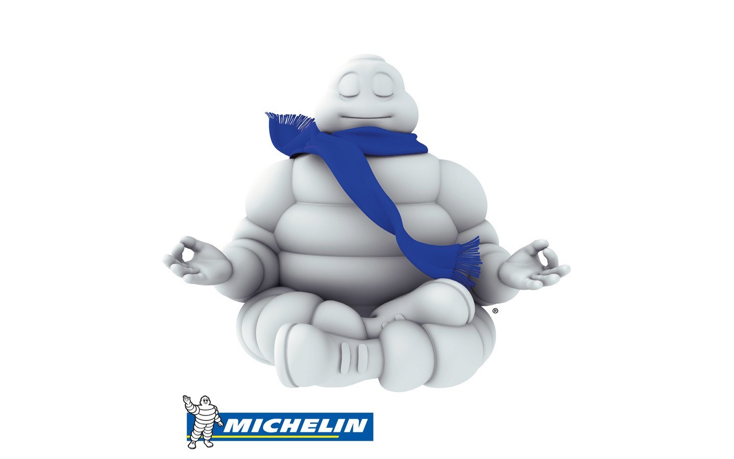 Michelin Man meditating
