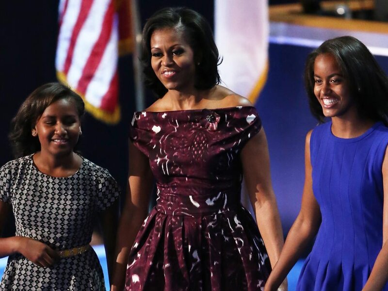 Michelle Obama and Daughters