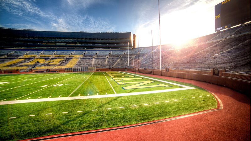 Michigan Football Stadium — Green