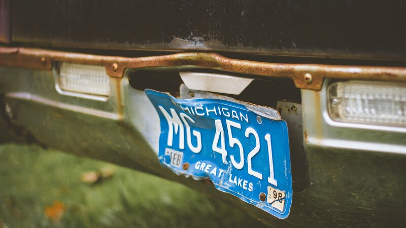 Michigan License Plate