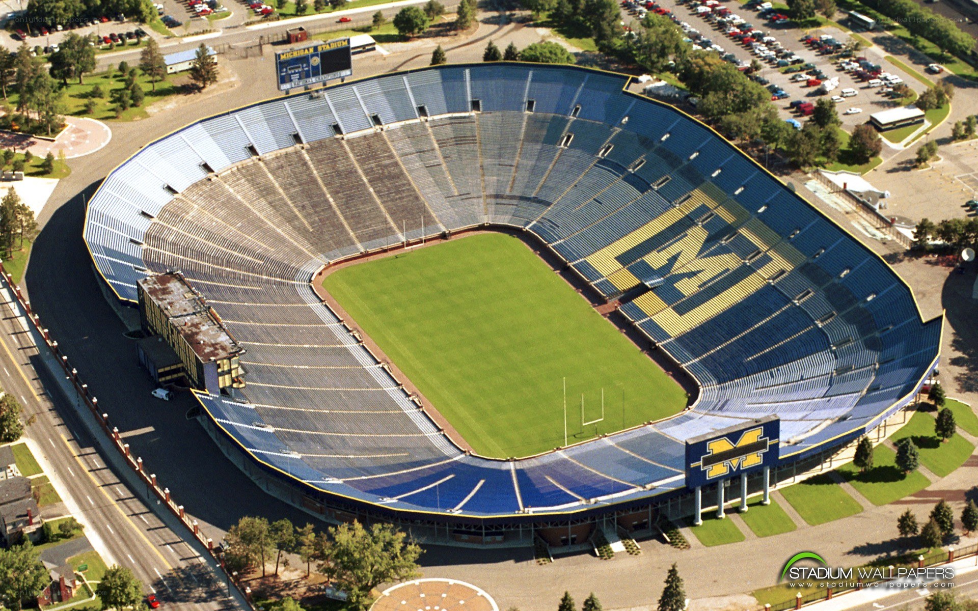 Michigan Stadium aerial view