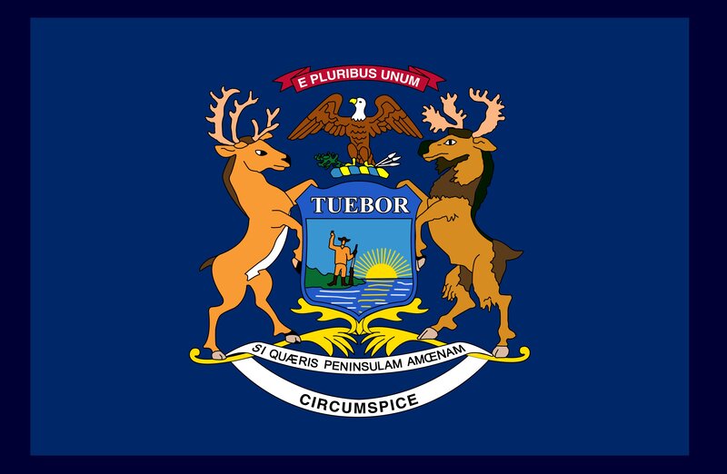 Michigan state flag