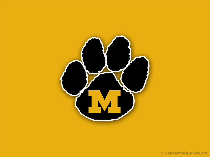 Michigan Wolverines paw print