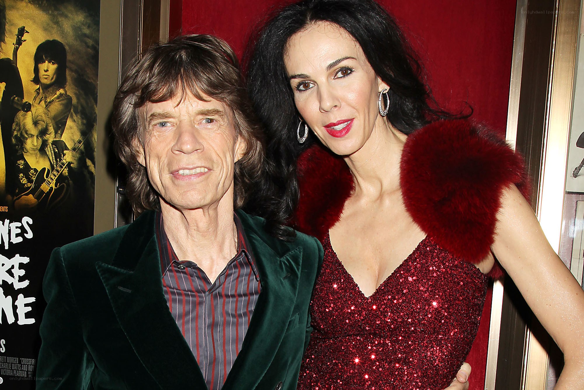 Mick Jagger and L'Wren Scott