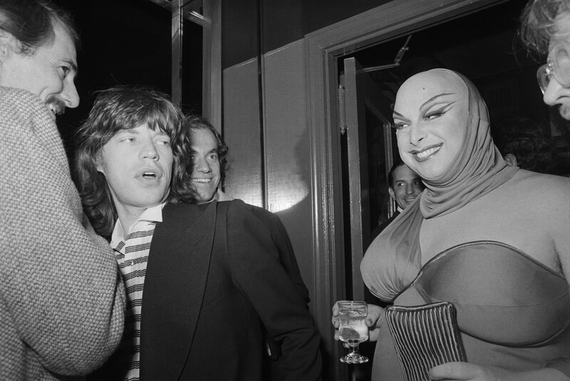 Mick Jagger with drag performer