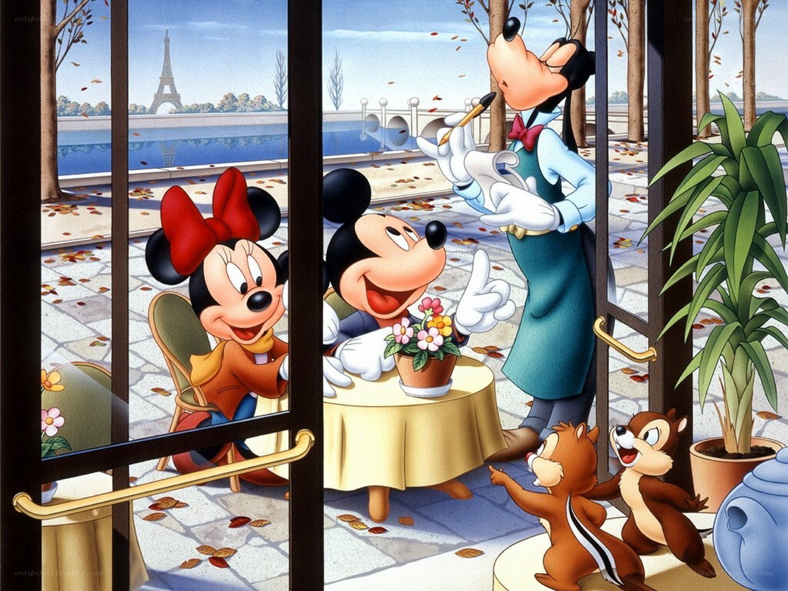 Mickey and Minnie in Paris