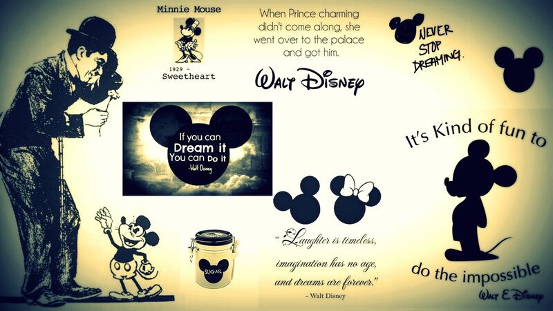 Mickey and Minnie Mouse — Black, Nostalgic