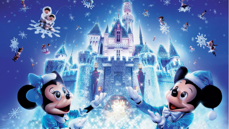 Mickey and Minnie Mouse — Blue, Festive