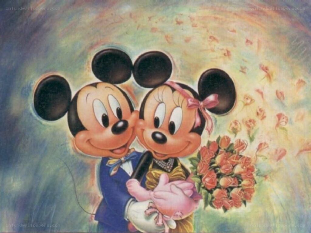 Mickey and Minnie Mouse couple