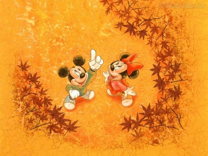 Mickey and Minnie Mouse — Orange