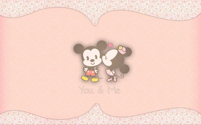 Mickey and Minnie Mouse — Pink, Sweet