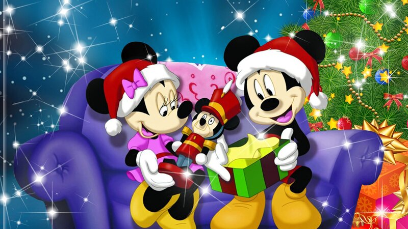 Mickey and Minnie Mouse — Purple, Festive