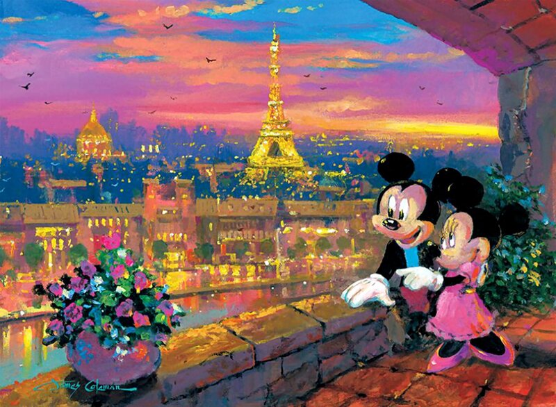 Mickey and Minnie Mouse — Purple, Romantic