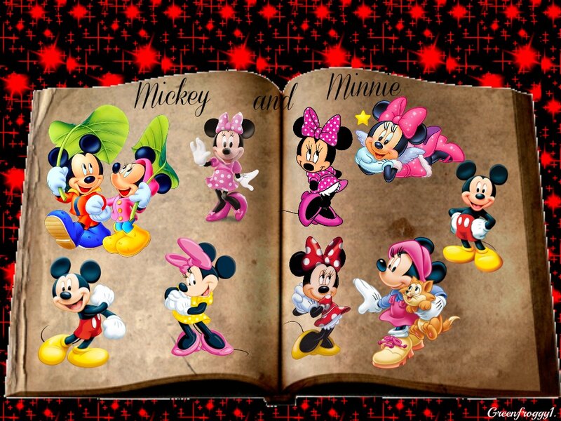 Mickey and Minnie Mouse — Red, Playful