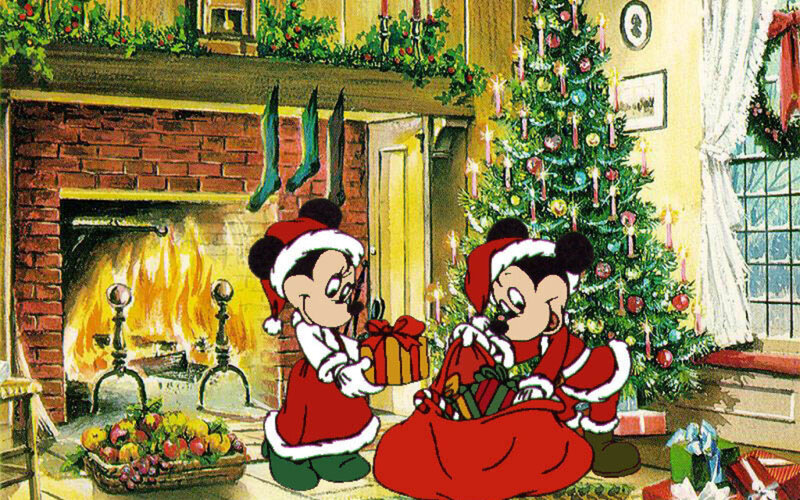 Mickey and Minnie Mouse
