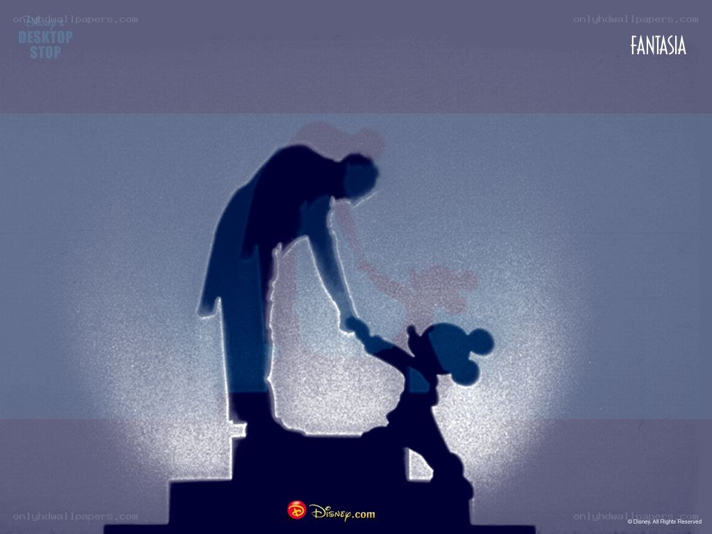 Mickey and Minnie silhouette