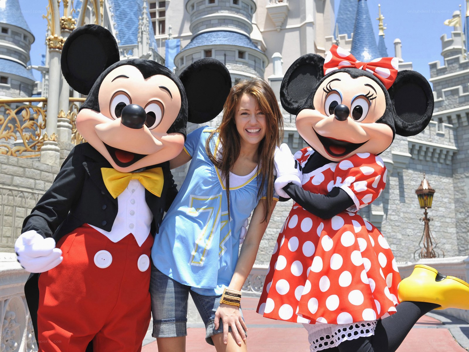 Mickey and Minnie with a guest