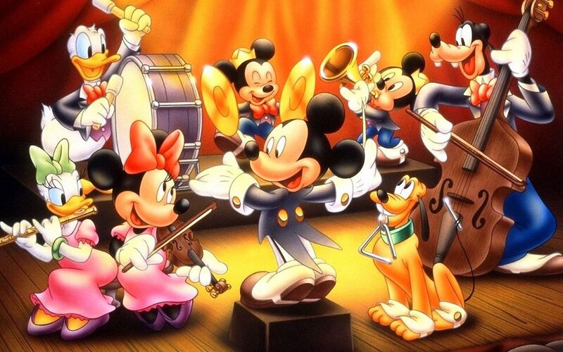 Mickey Mouse and friends band