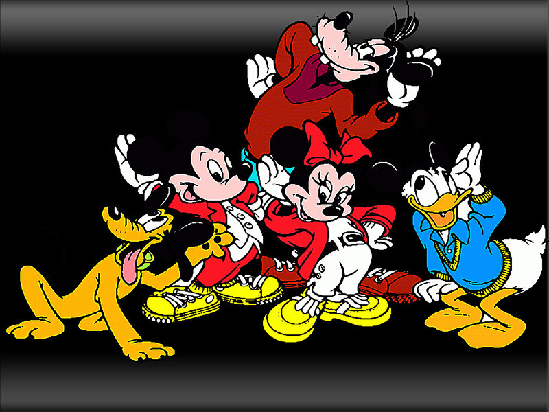 Mickey Mouse and Friends — Black