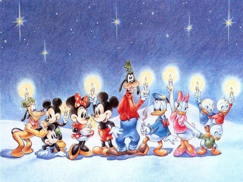 Mickey Mouse and Friends — Blue, Festive, Night