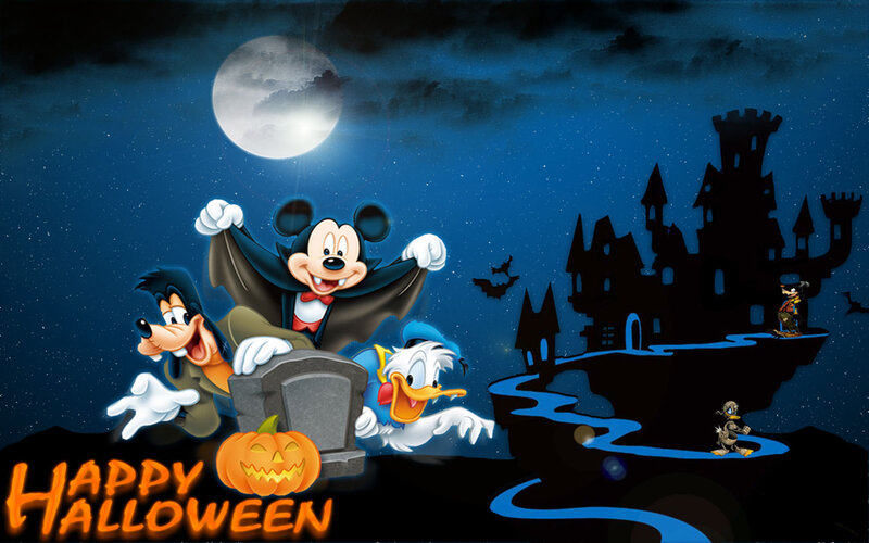Mickey Mouse and Friends — Blue, Spooky