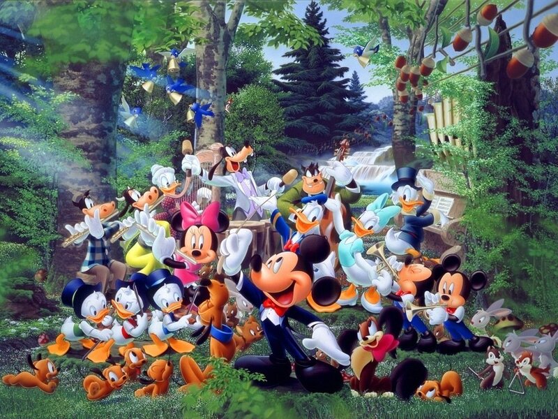 Mickey Mouse and Friends — Green, Joyful