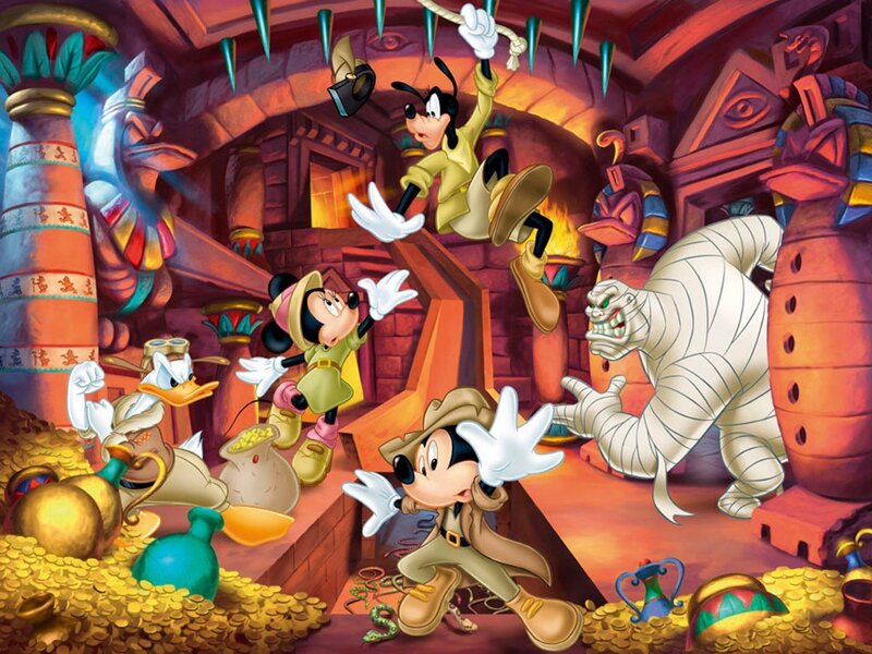 Mickey Mouse and Friends in Tomb