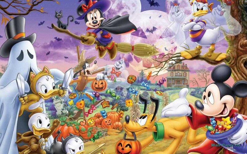 Mickey Mouse and Friends — Purple, Festive, Night