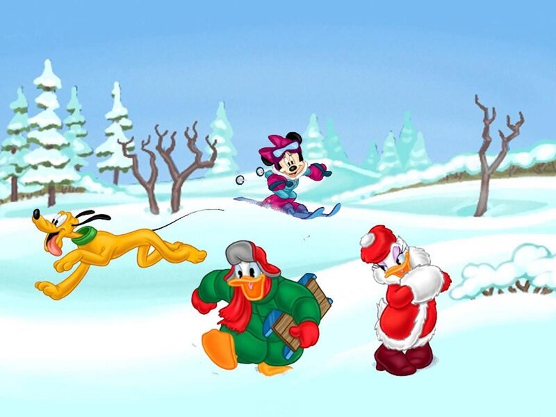 Mickey Mouse and Friends Skiing