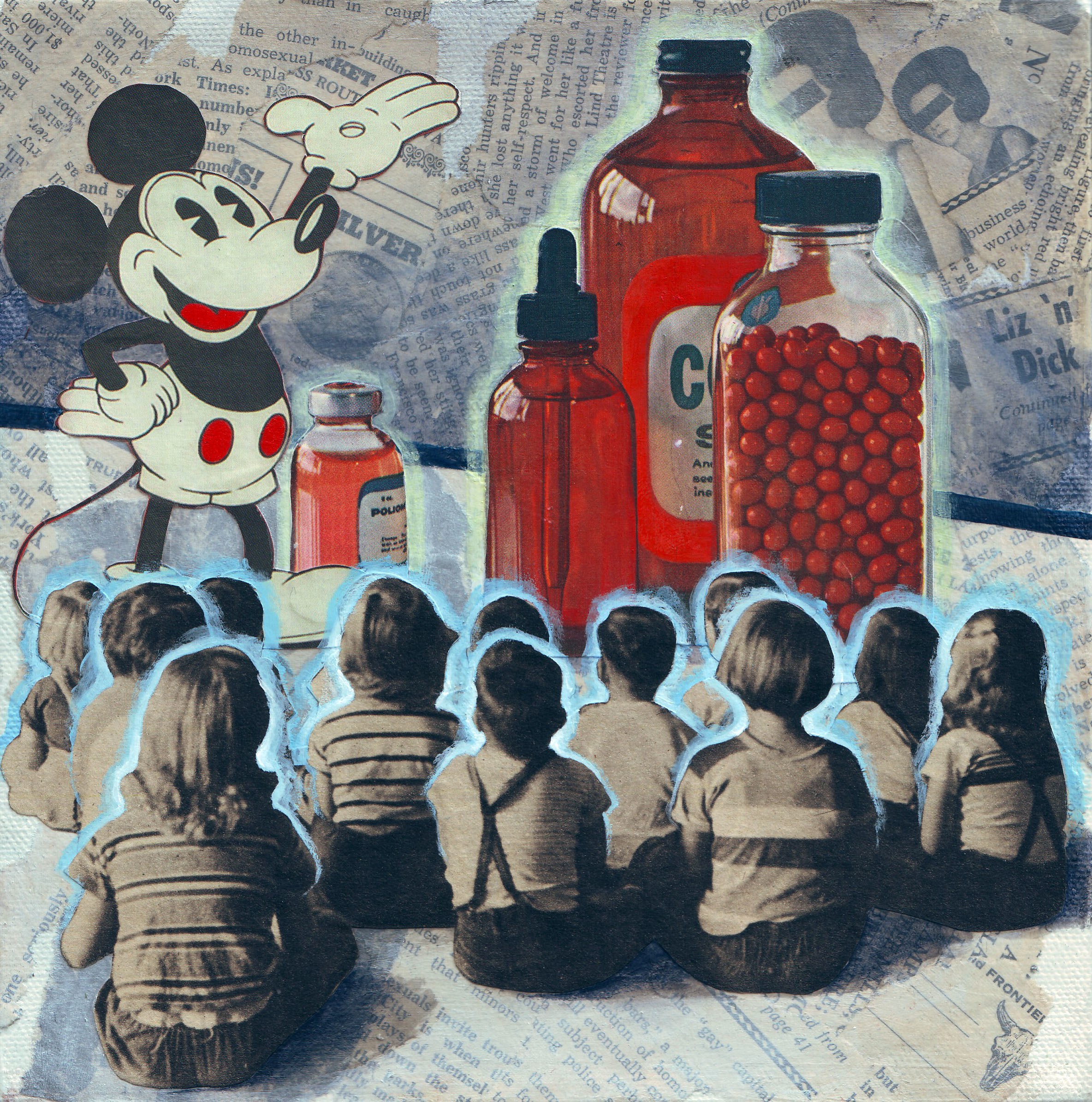 Mickey Mouse and Medicine Bottles