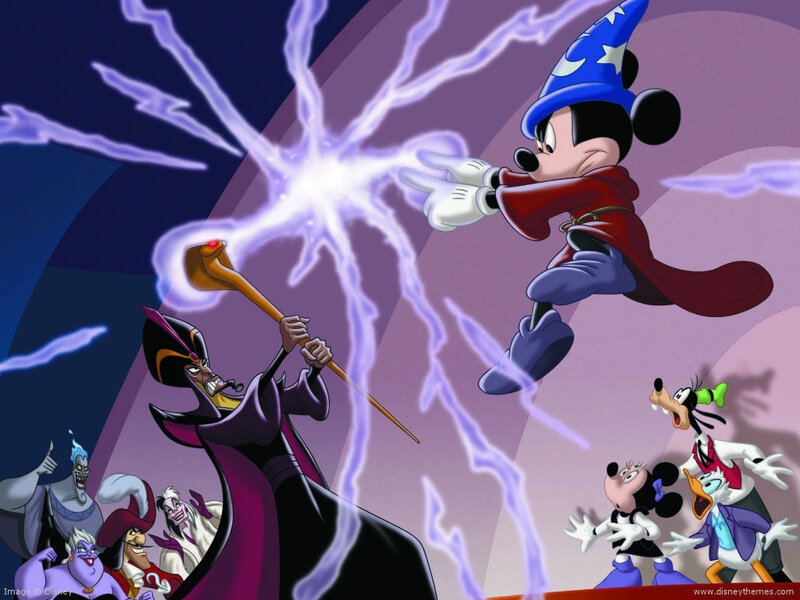 Mickey Mouse as a sorcerer