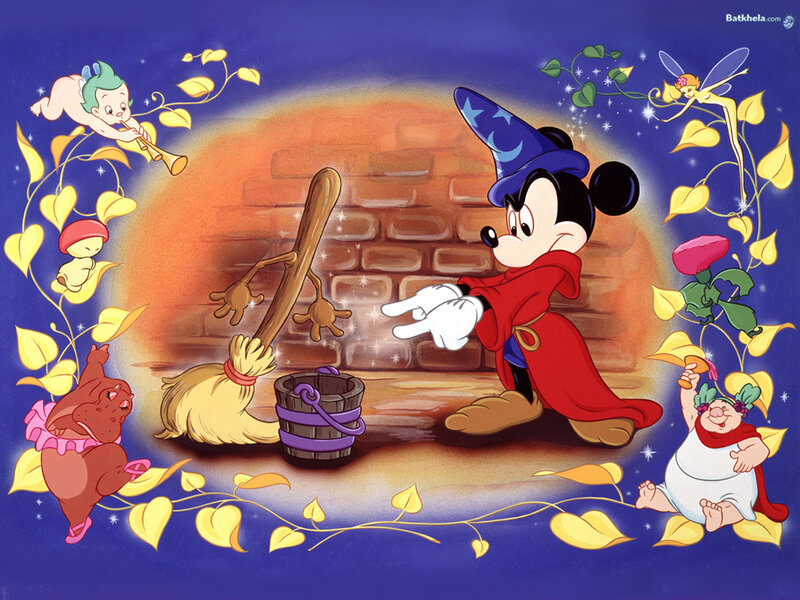 Mickey Mouse as a Sorcerer — Blue, Magical