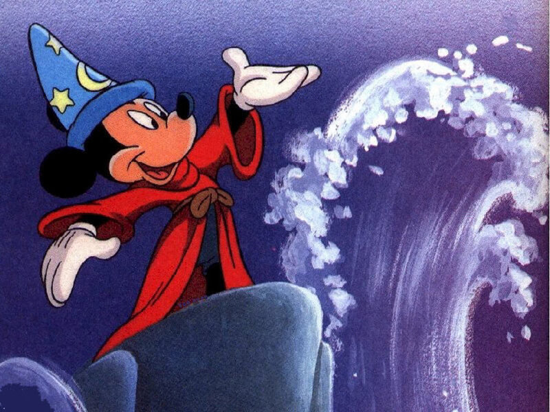 Mickey Mouse as a Sorcerer — Blue
