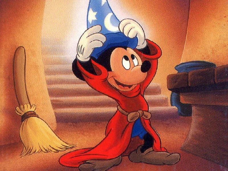 Mickey Mouse as a Sorcerer — Red