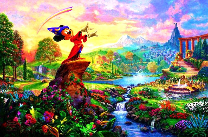 Mickey Mouse as Sorcerer — Green, Magical