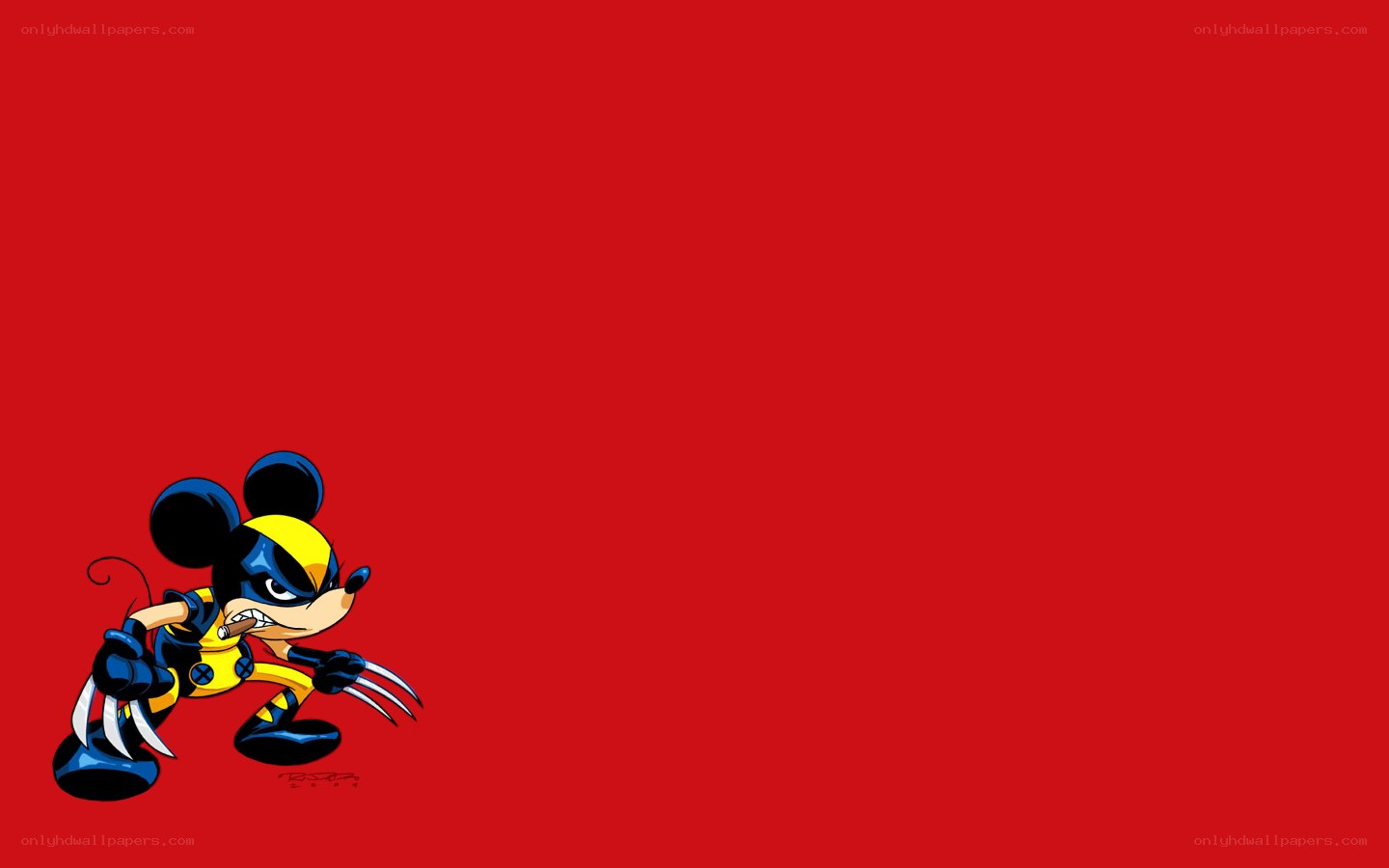 Mickey Mouse as Wolverine