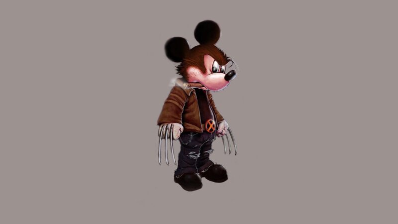 Mickey Mouse as Wolverine