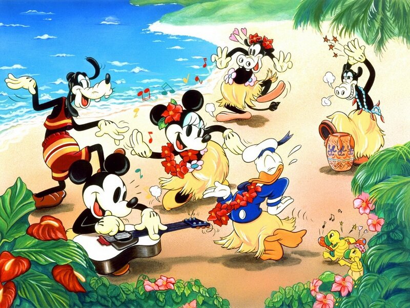 Mickey Mouse beach party