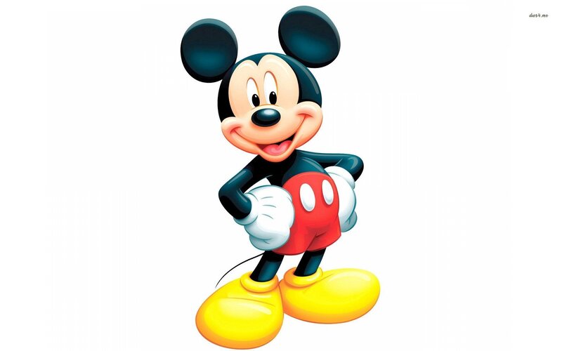 Mickey Mouse Character — Black, Happy