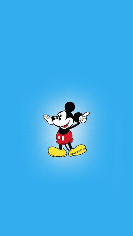 Mickey Mouse Character — Blue, Cheerful