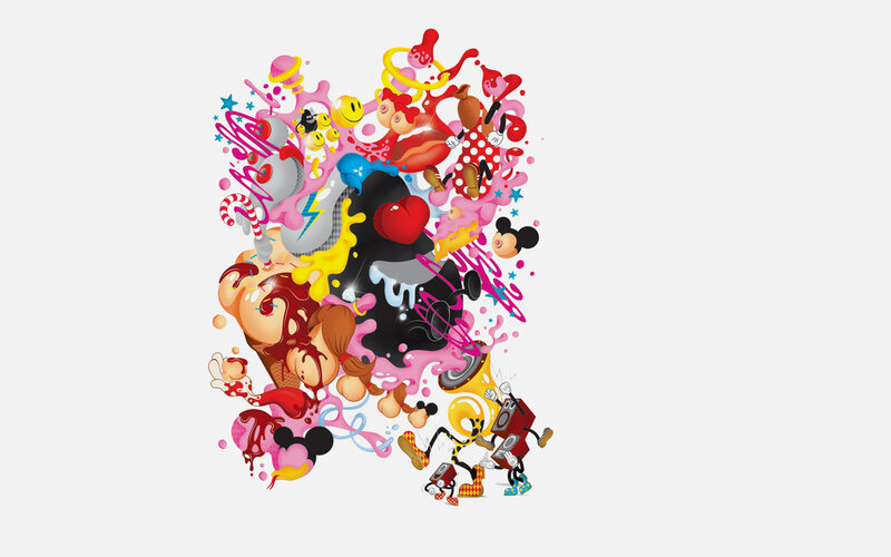 Mickey Mouse Characters — Pink